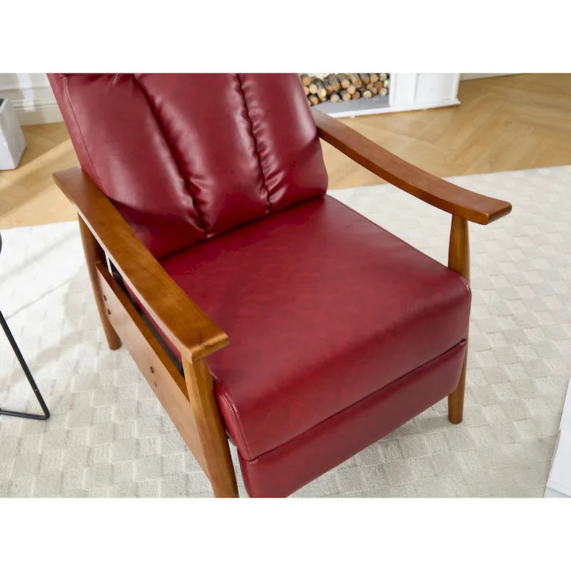 Chaise longue réglable rouge vin 26,38 po