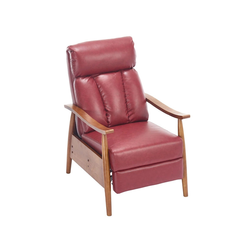 Chaise longue réglable rouge vin 26,38 po
