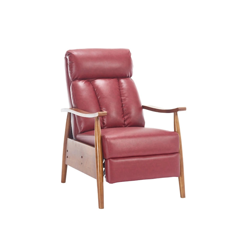 Chaise longue réglable rouge vin 26,38 po