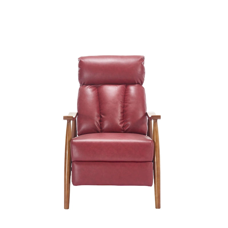 Chaise longue réglable rouge vin 26,38 po