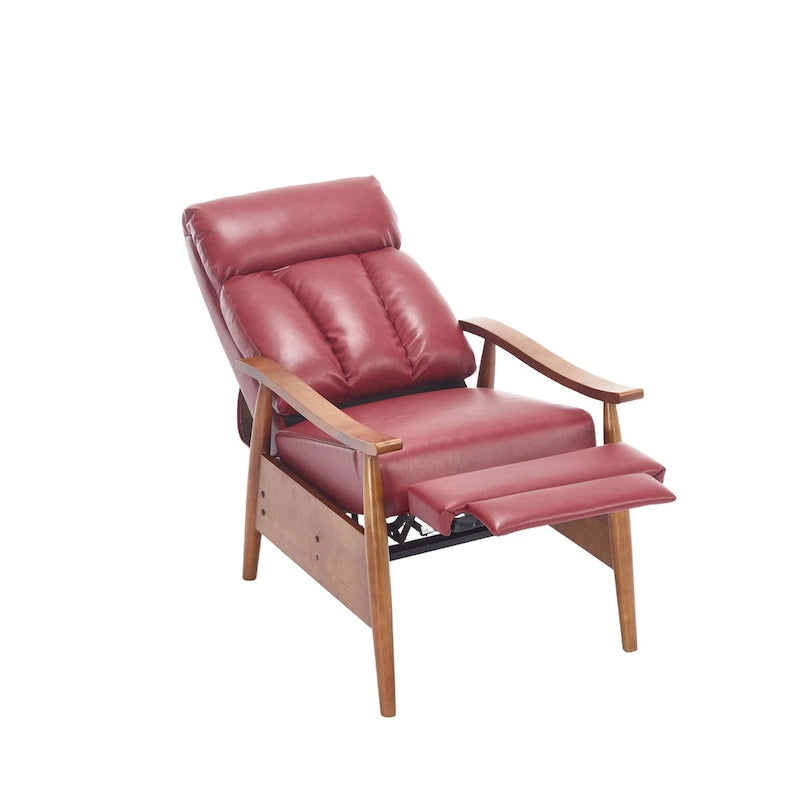 Chaise longue réglable rouge vin 26,38 po