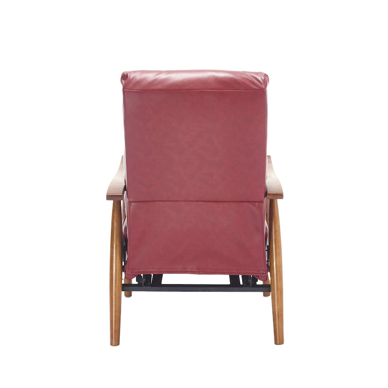 Chaise longue réglable rouge vin 26,38 po