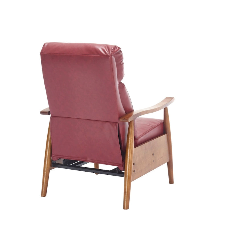 Chaise longue réglable rouge vin 26,38 po