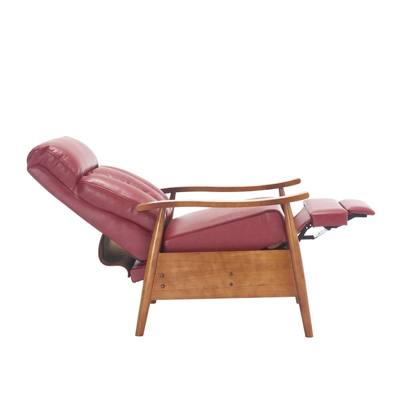 Chaise longue réglable rouge vin 26,38 po