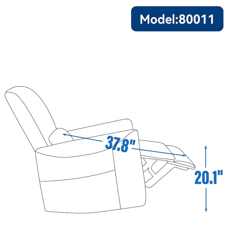 Fauteuil inclinable électrique ergonomique marron avec pivotant à 270°, ports de charge USB et Type-C, et support lombaire