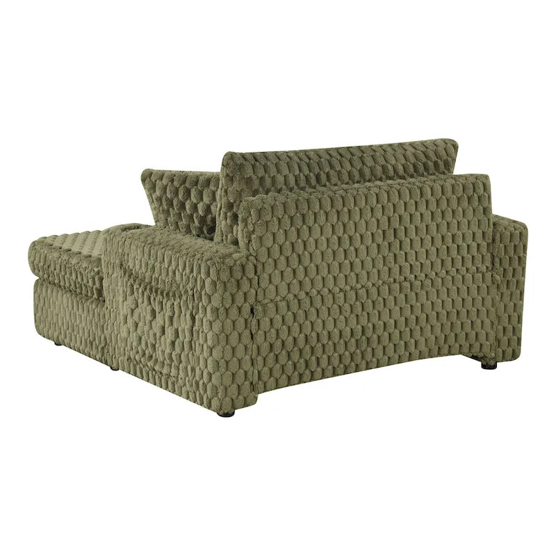 Chaise longue surdimensionnée à 2 accoudoirs rembourrée Lanturn Modern de Furniture of America