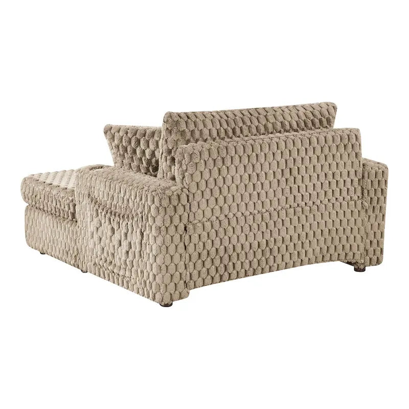 Chaise longue surdimensionnée à 2 accoudoirs rembourrée Lanturn Modern de Furniture of America