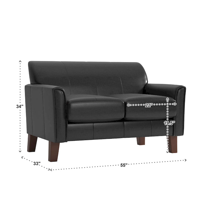 Causeuse Uptown Modern à dossier rembourré par iNSPIRE Q Classic
