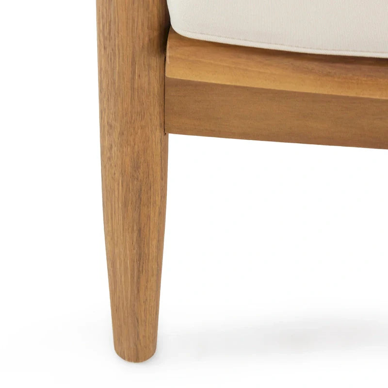 Ensemble de conversation d'extérieur 4 places en bois d'acacia Willowbrook par Christopher Knight Home