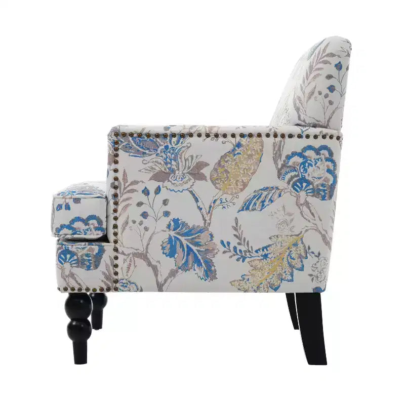 Fauteuil club contemporain Harrison Christopher Knight Home en tissu avec garniture cloutée