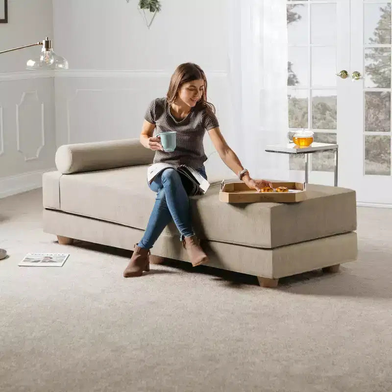 Lit de repos / Lit pliant grand format (Queen-Size) - Microvelours