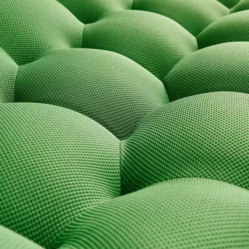 Canapé de sol bulle de 47 pouces avec design incurvé, pouf 3D pour salon, vert