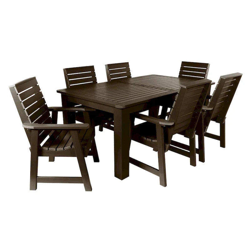Ensemble de salle à manger d'extérieur 7 pièces HIGHWOOD PROFESSIONAL 42x72