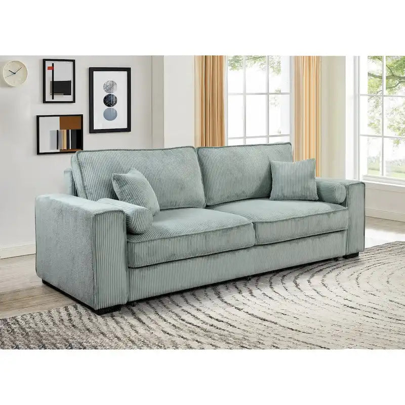 Roomfitters Grand canapé-lit avec rangement, mobilier de canapé moderne à 3 places, canapé rembourré pour petits espaces