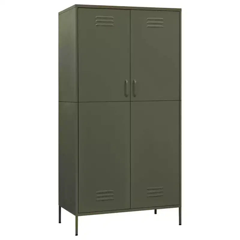 vidaXL Armoire vert olive 90x50x180 cm Acier