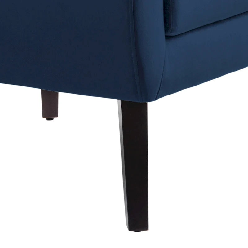 Lot de 2 fauteuils de salon en velours avec accoudoirs