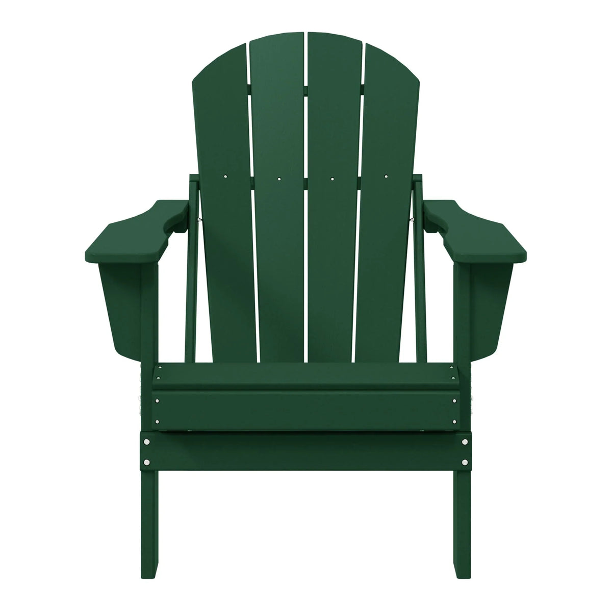 Chaise Adirondack pliante d'extérieur tout temps Polytrends Laguna résistante à la décoloration pour patio