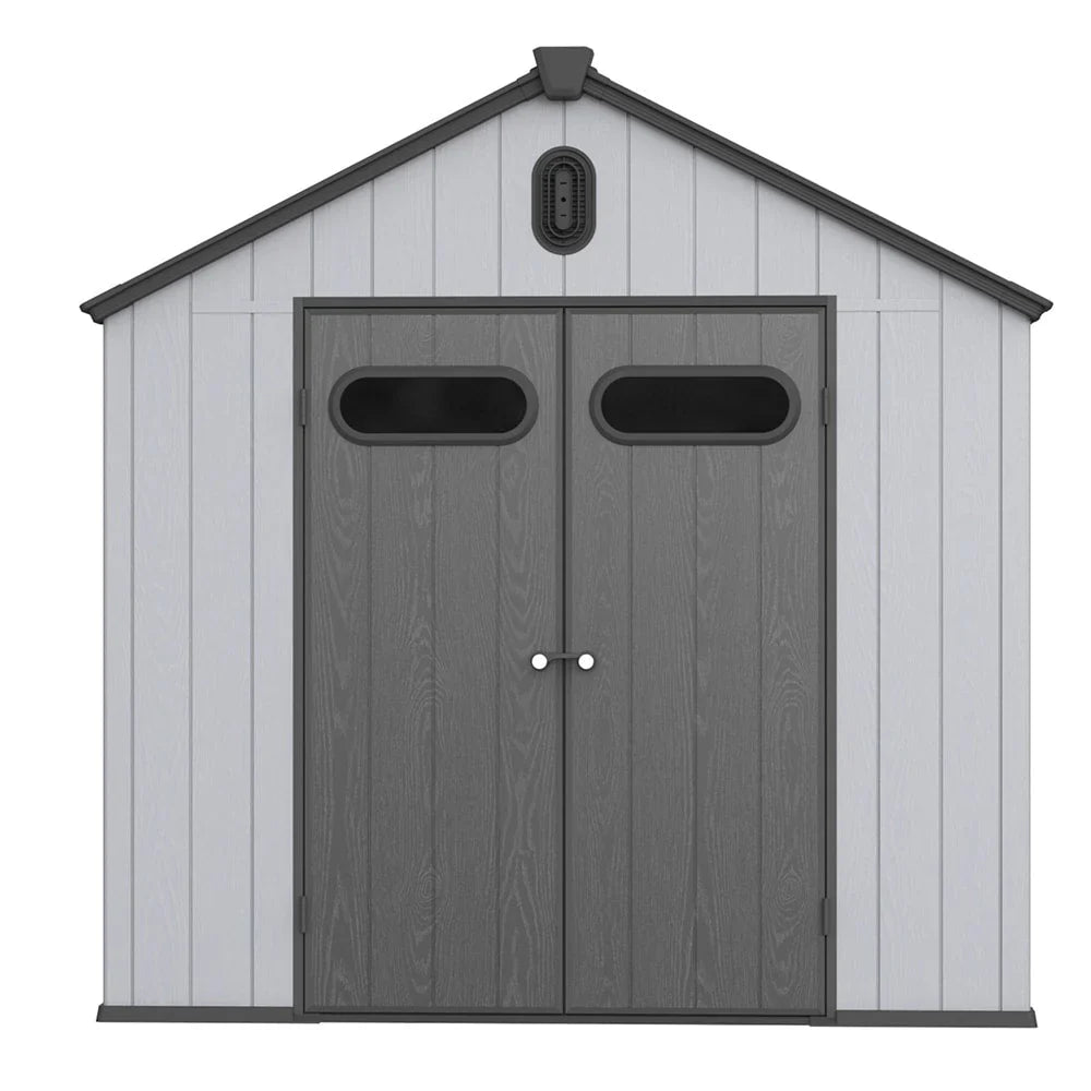 Abri de jardin en résine toutes saisons avec plancher, 1,8 m x 1,2 m/1,8 m x 2,4 m/2,4 m x 1,8 m/2,4 m x 3 m, Spire Tool Shed