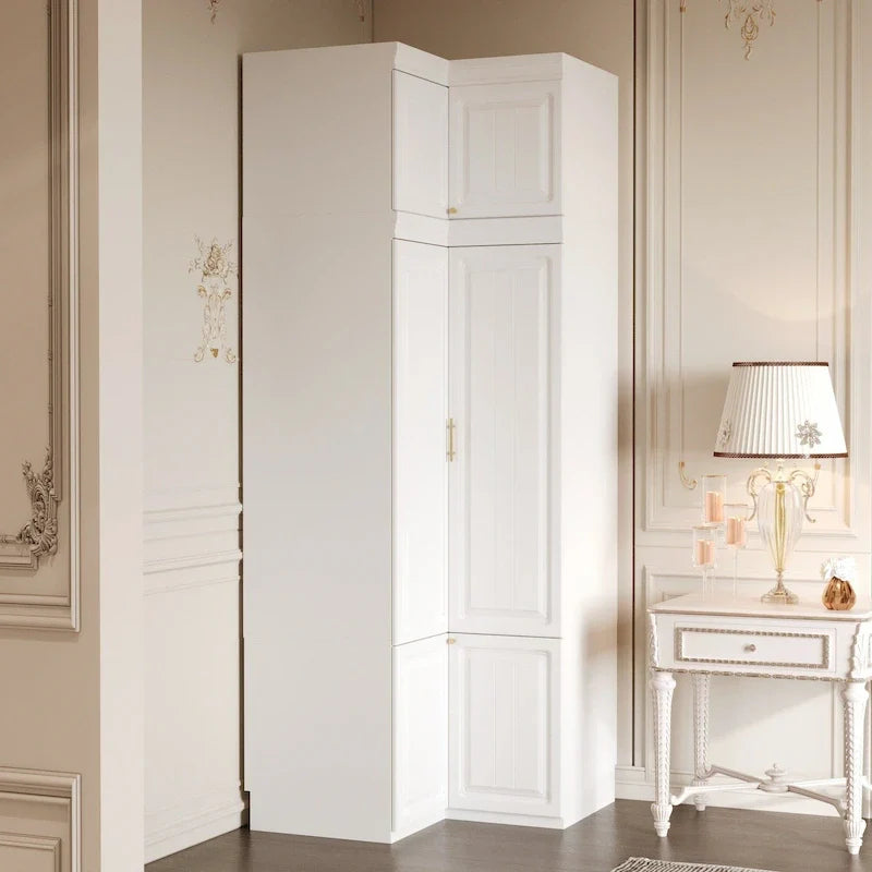 93.9H/74.2H Armoires Penderie Placard Rangement avec Tiroirs
