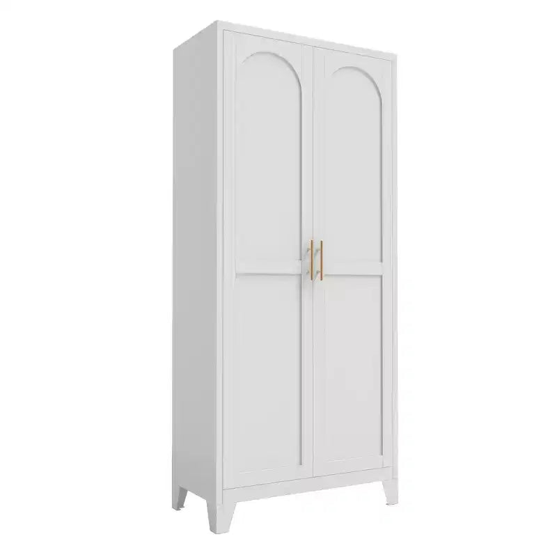 Homy Casa Meuble de rangement à 4 portes avec panneaux en rotin et étagères réglables pour salon, salle à manger ou entrée, Noir et Naturel