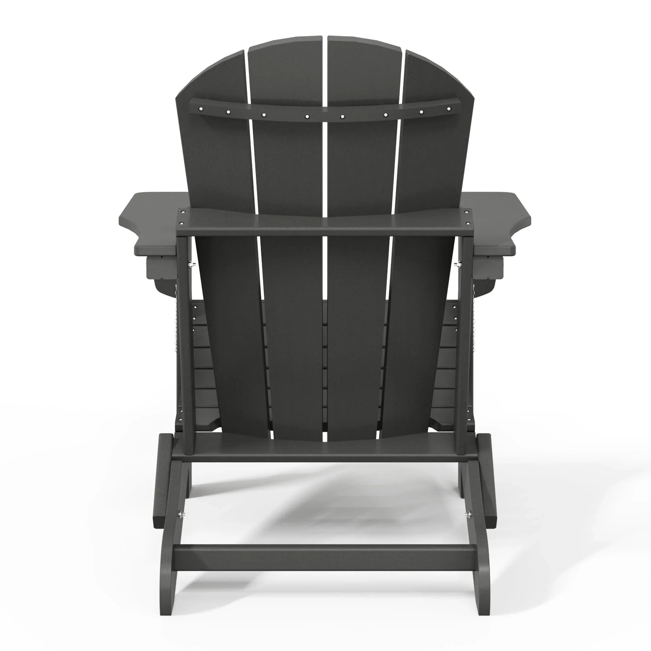 Chaise Adirondack pliante d'extérieur tout temps Polytrends Laguna résistante à la décoloration pour patio