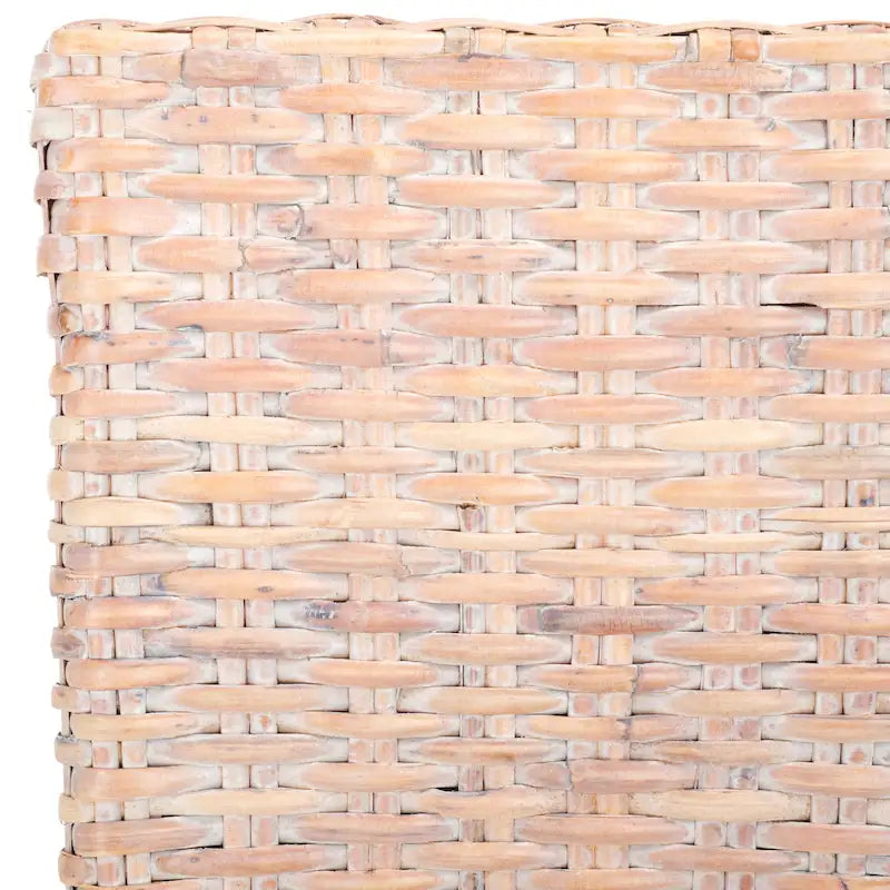 Lot de 2 chaises de salle à manger en osier naturel 48L x 56P x 104H cm, style bohème côtier