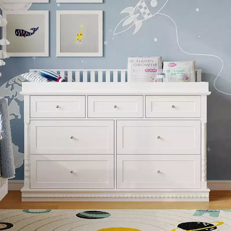 Commode à langer polyvalente Famapy : Conception convertible, tiroirs spacieux, évolutive avec votre tout-petit