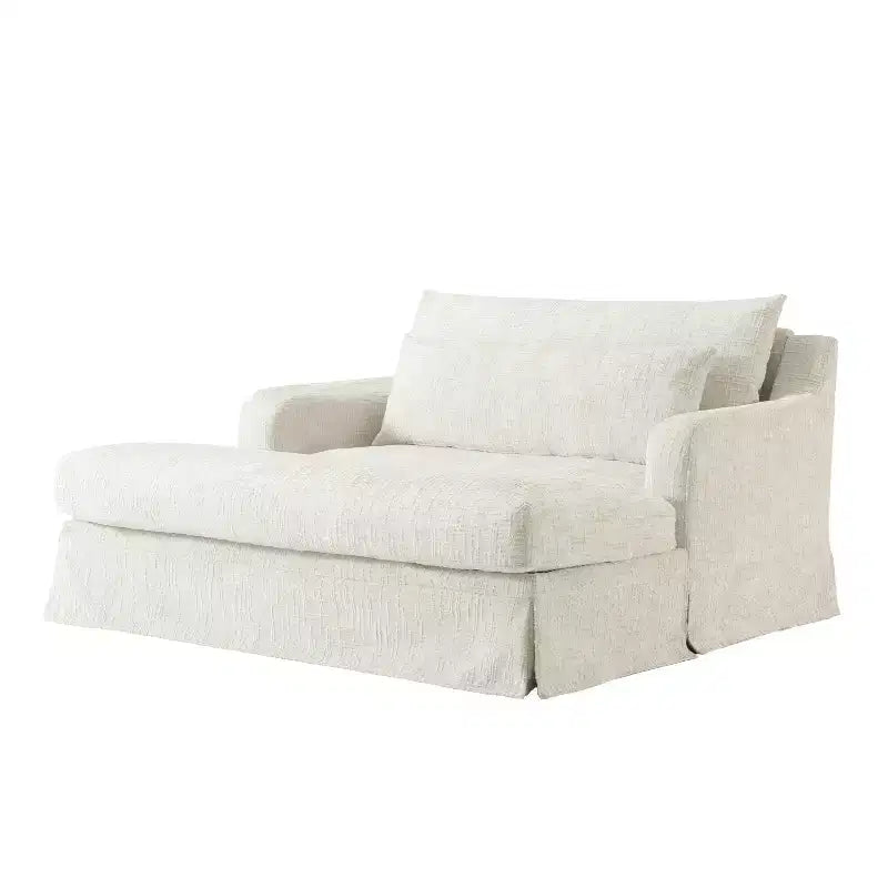 Fauteuil convertible très profond en chenille Polibi