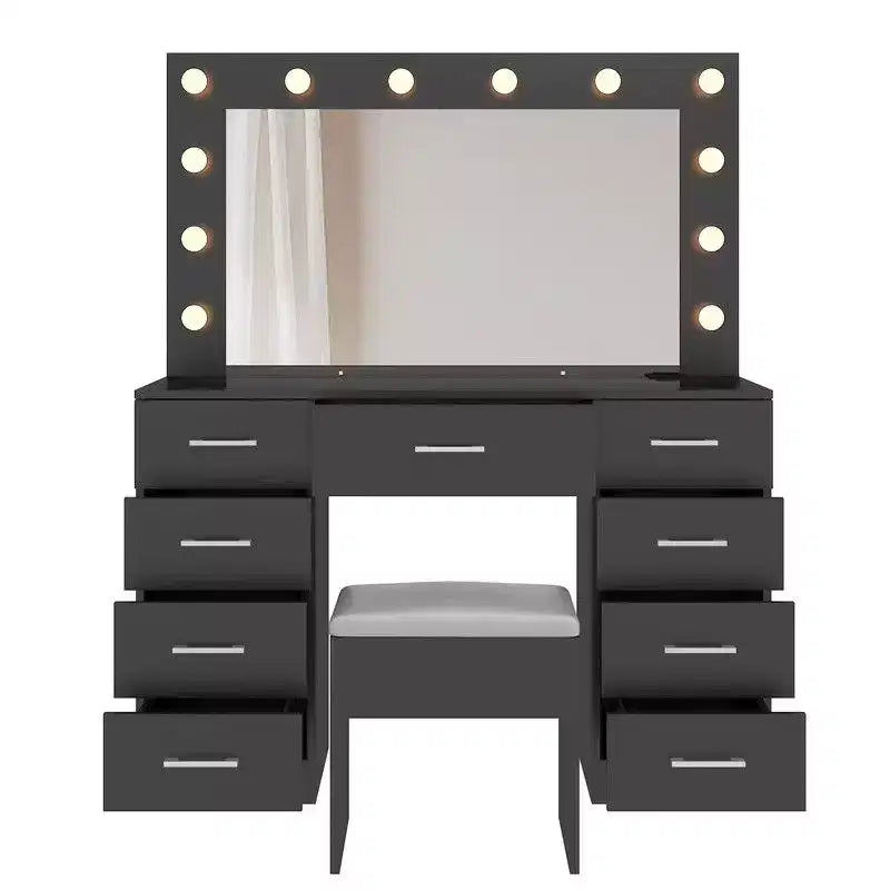 Ensemble de coiffeuse blanche