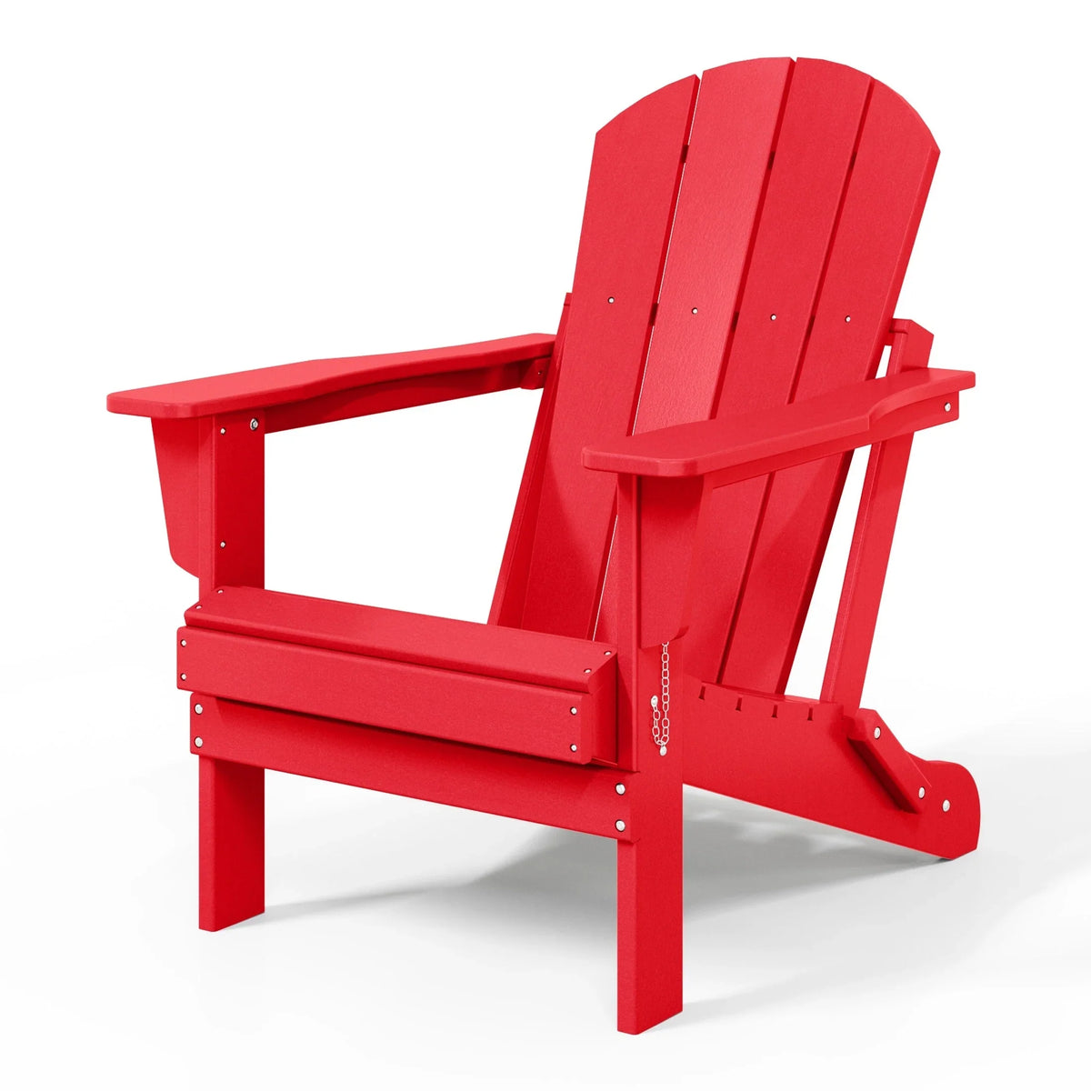 Chaise Adirondack pliante d'extérieur tout temps Polytrends Laguna résistante à la décoloration pour patio