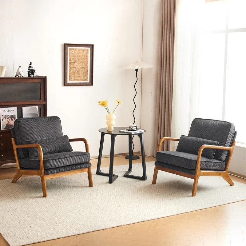 Fauteuil d'appoint rembourré Mid-Century Modern