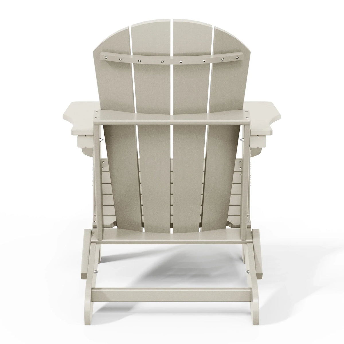 Chaise Adirondack pliante d'extérieur tout temps Polytrends Laguna résistante à la décoloration pour patio