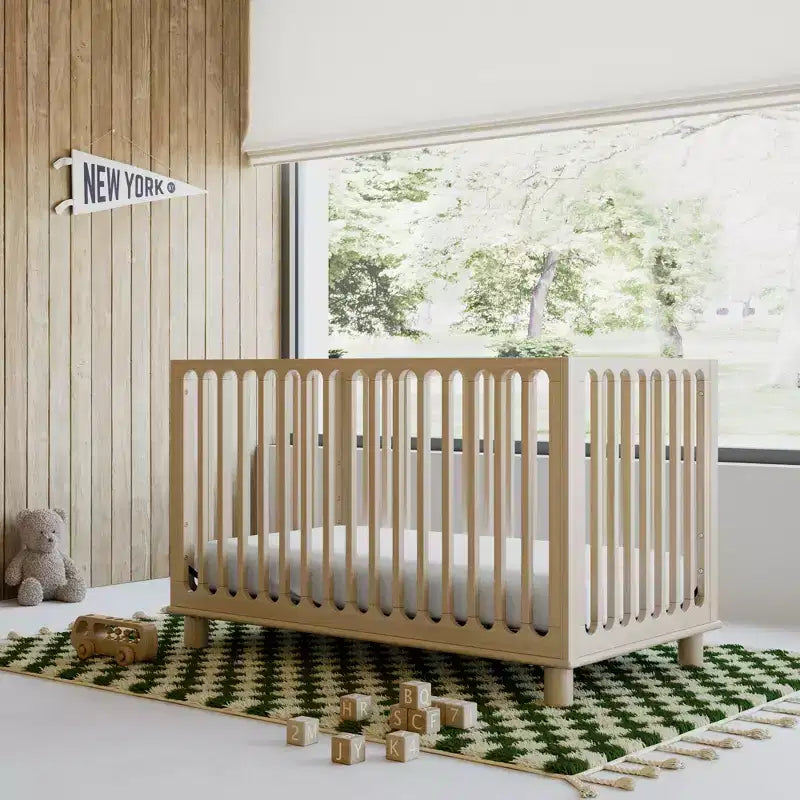 Lit de bébé convertible 3-en-1 de luxe Storkcraft Sicily avec barrière de sécurité pour tout-petit