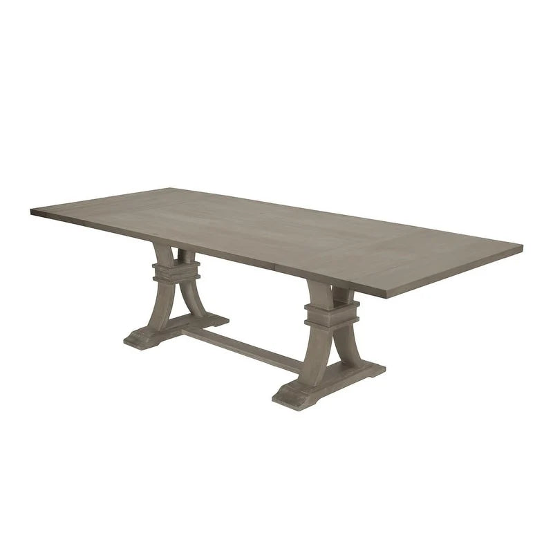 Ensemble de salle à manger extensible gris rustique 9 pièces Best Quality Furniture