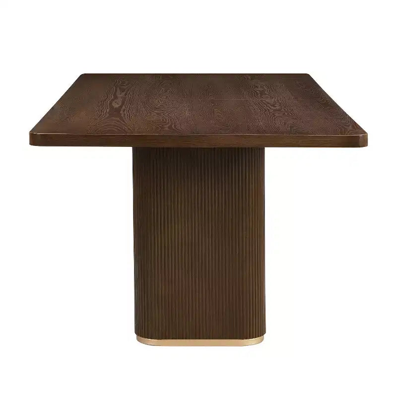 Ensemble de salle à manger 7 pièces Yodsak moderne en bois et métal avec chaises pivotantes à 180° Christopher Knight Home