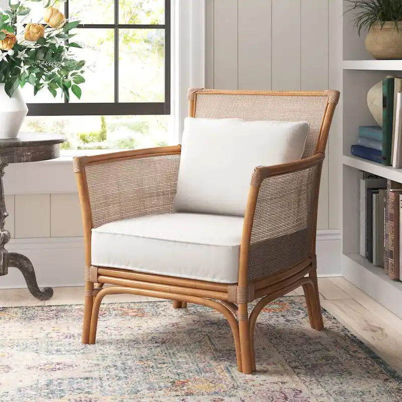 Fauteuil d'appoint en rotin Tatum