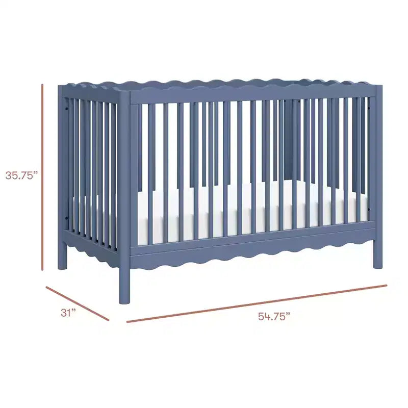 Lit de bébé convertible 4-en-1 Swell de Babyletto avec kit de conversion en lit de tout-petit