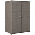 Armoire de rangement extérieure en osier, armoire de rangement pour serviettes de piscine