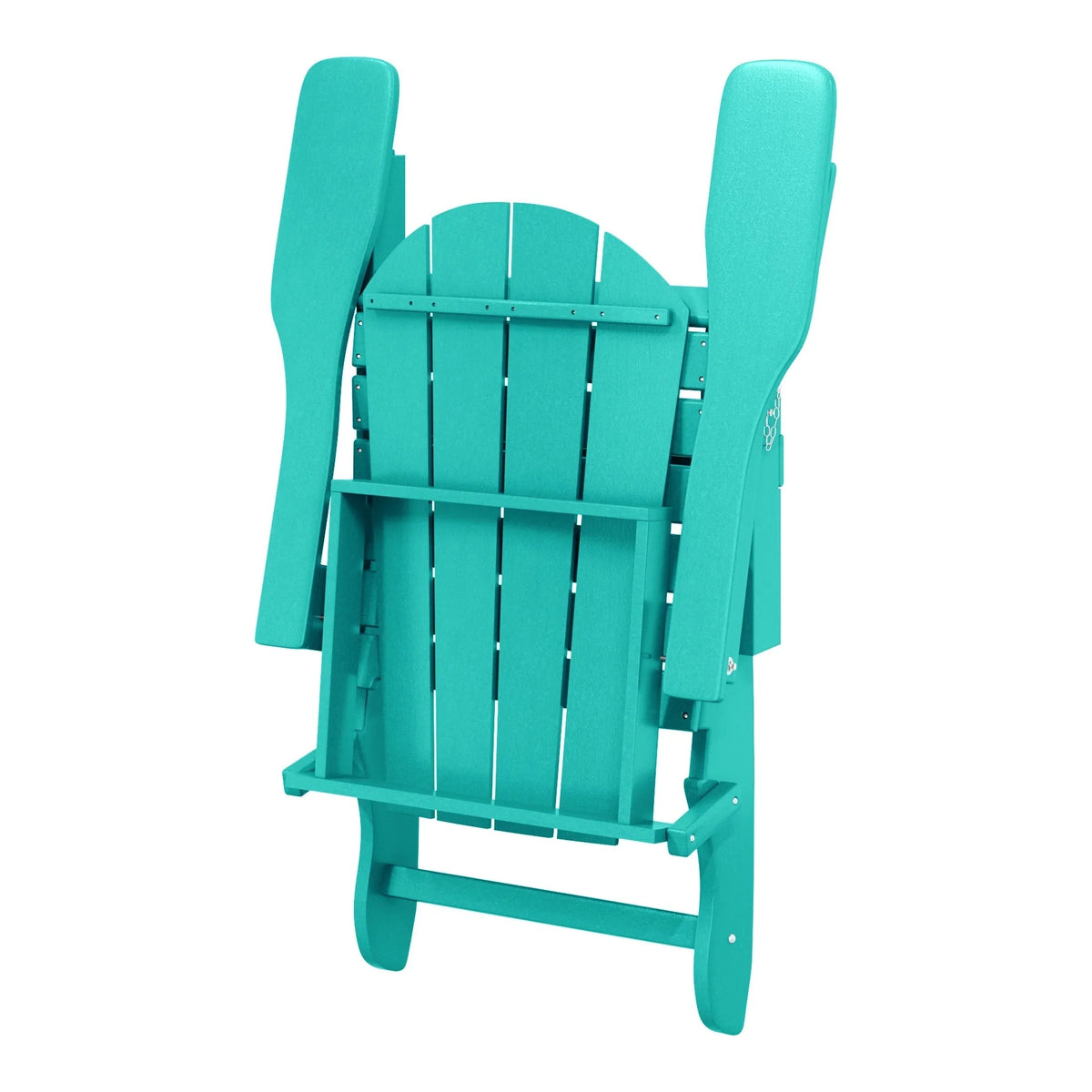 Chaise Adirondack pliante d'extérieur tout temps Polytrends Laguna résistante à la décoloration pour patio
