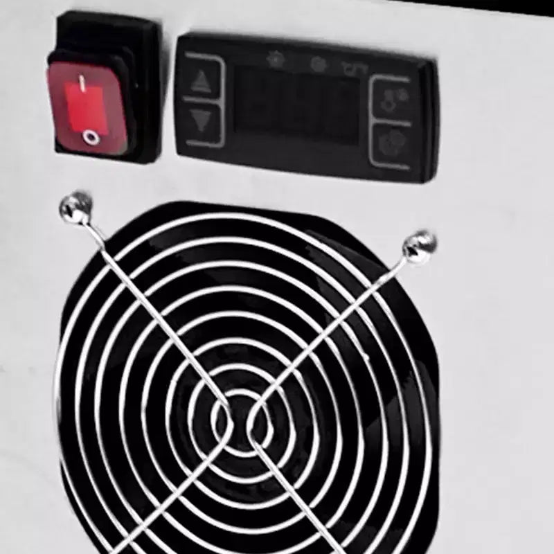Réfrigérateur de vitrine commerciale 6,9 pi³, vitrine réfrigérée de comptoir avec éclairage LED pour boulangerie, café, 110V/190W