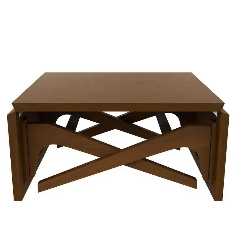 Table basse 2 en 1, table à manger extensible, table à hauteur réglable pour la maison et le bureau, peu encombrante - ModernLuxe