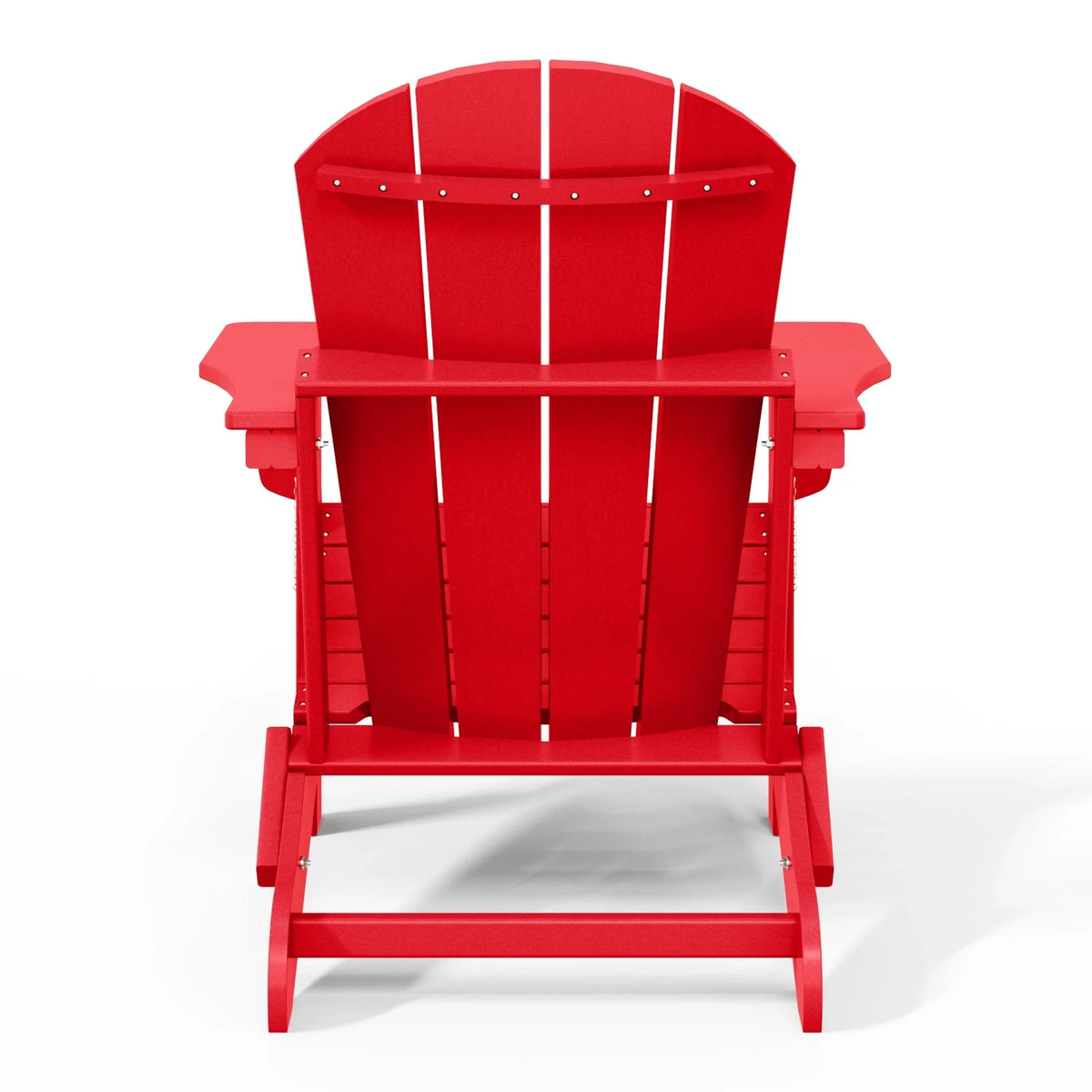Chaise Adirondack pliante d'extérieur tout temps Polytrends Laguna résistante à la décoloration pour patio