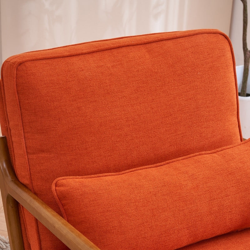 Fauteuil d'appoint rembourré Mid-Century Modern