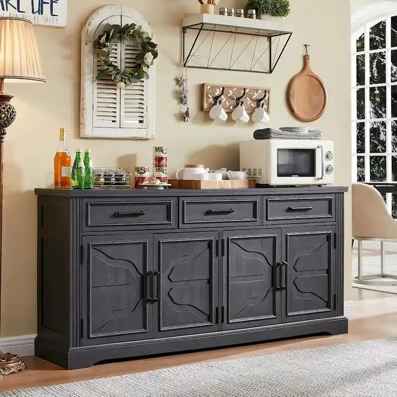 Buffet de ferme, Bar à café, Bar à vin pour salle à manger - S.O.