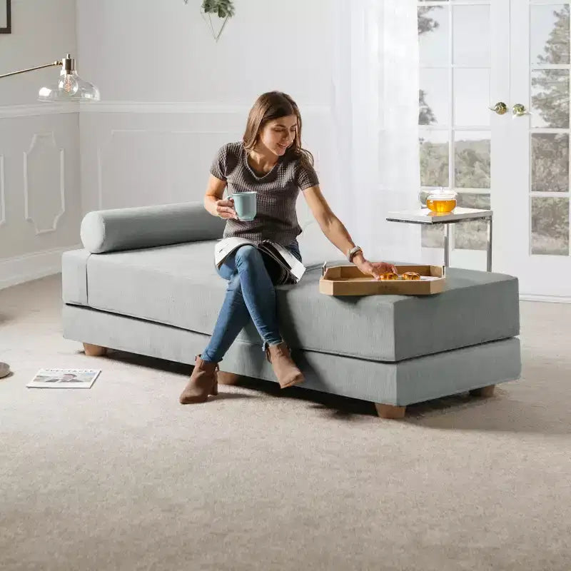 Lit de repos / Lit pliant grand format (Queen-Size) - Microvelours