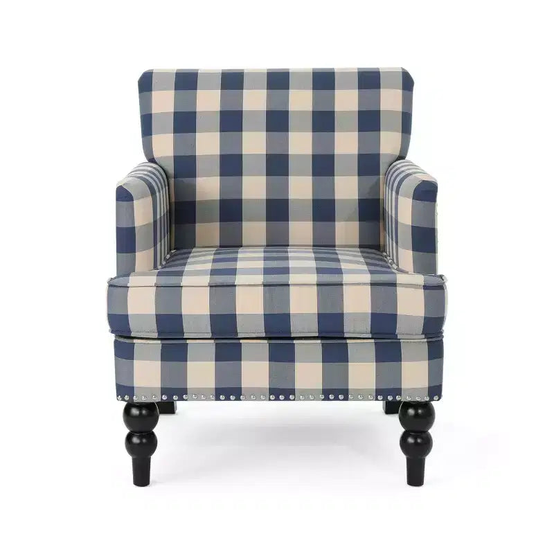 Fauteuil club contemporain Harrison Christopher Knight Home en tissu avec garniture cloutée
