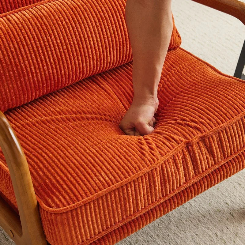 Fauteuil d'appoint rembourré Mid-Century Modern