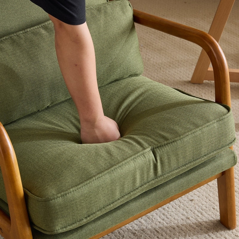 Fauteuil d'appoint rembourré Mid-Century Modern