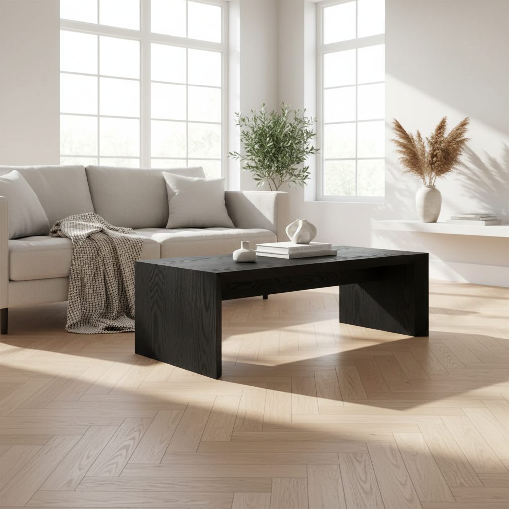 48 Wide Rectangular Coffee Table - Lifestyle
