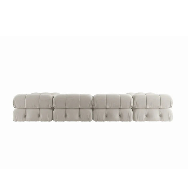 138 Canapé sectionnel modulable convertible, canapés et sofas minimalistes en velours en forme de U